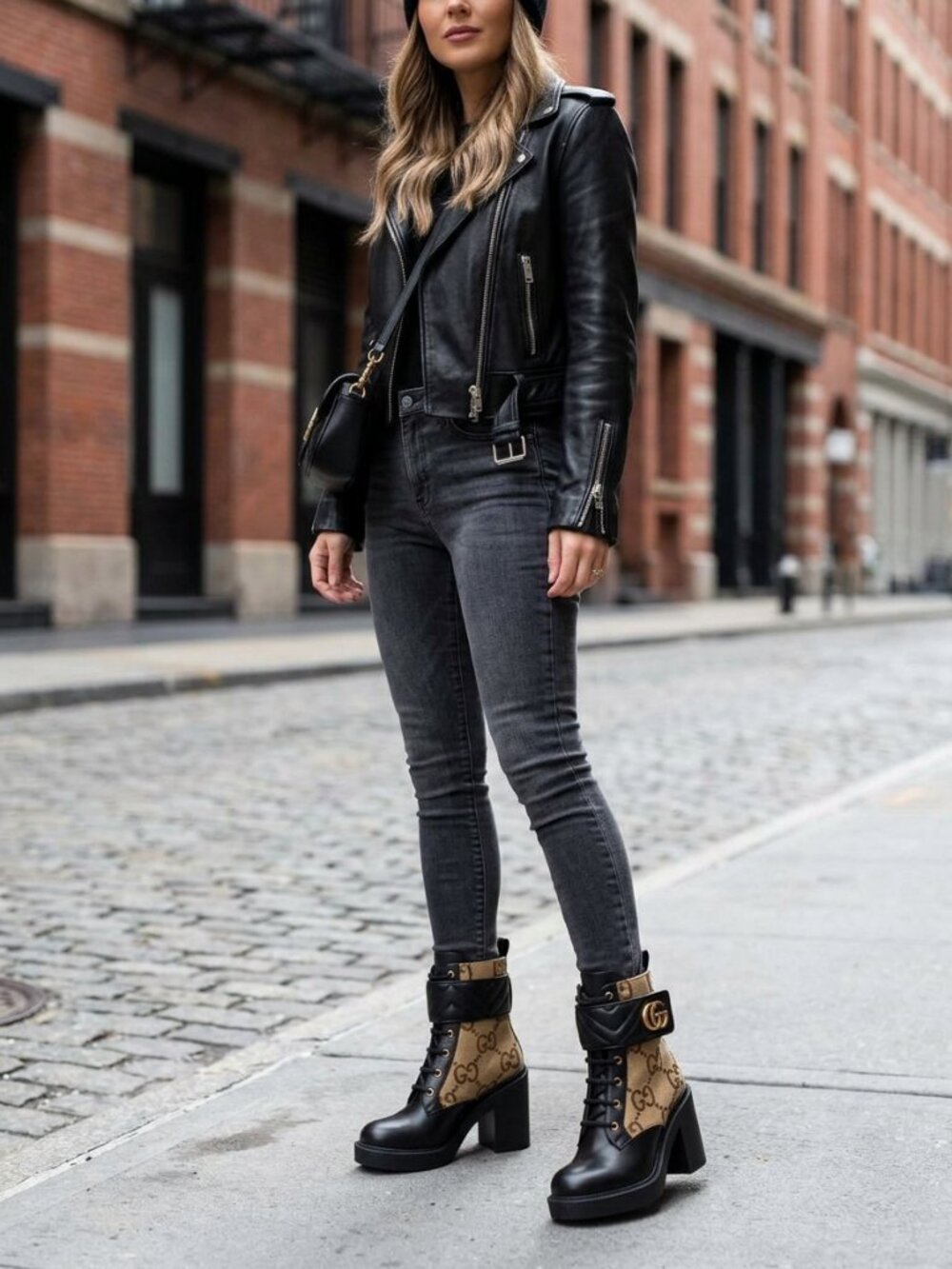 R13 OTTE Skinny Italian Straight Black Country Crop Jeans